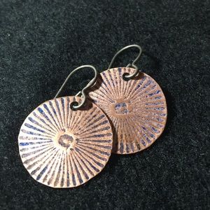 Copper earrings